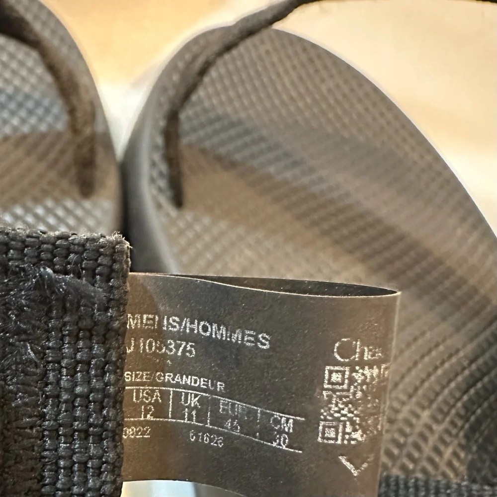 Chaco Black Z Strap Sport Sandals Mens 12 Outdoor Hiking